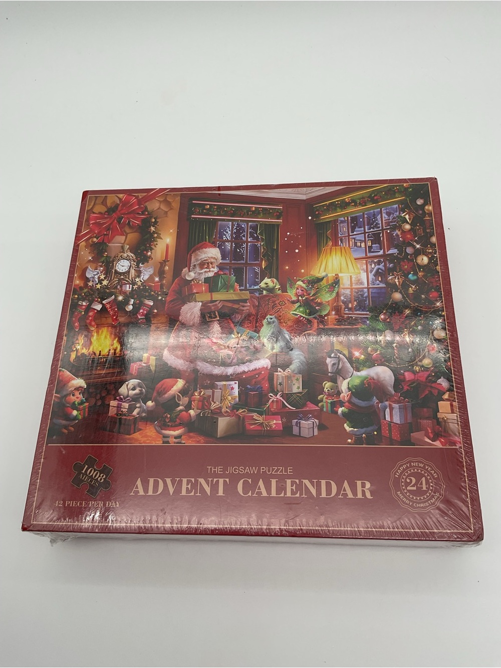New Sealed Santa Scene Advent Jigsaw Puzzle